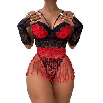 Sensual Erotic Female Underwear / Sexy Women's Thongs Garters Lace Bra Lingerie - EVE's SECRETS
